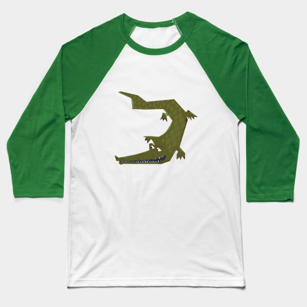 Crocodile Baseball T-Shirt by nickemporium1